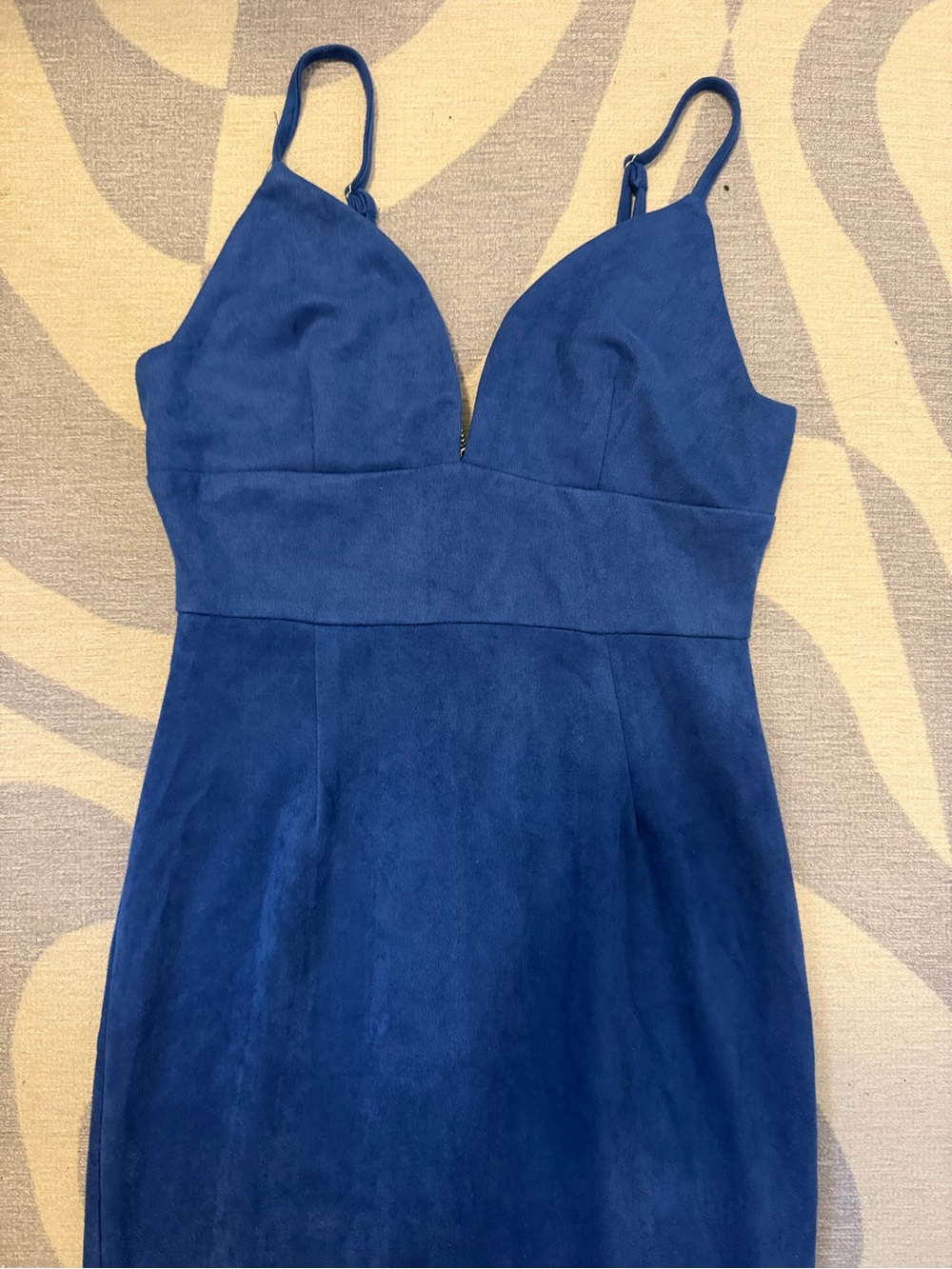 Lulu's Royal Blue Spaghetti Strap Midi Dress
